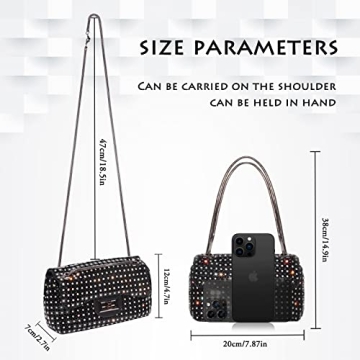 Stylish AOYUNHUI Rhinestone Handbag for Women