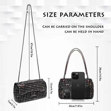 Stylish AOYUNHUI Rhinestone Handbag for Women