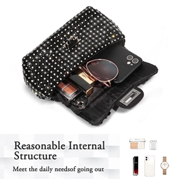 Stylish AOYUNHUI Rhinestone Handbag for Women