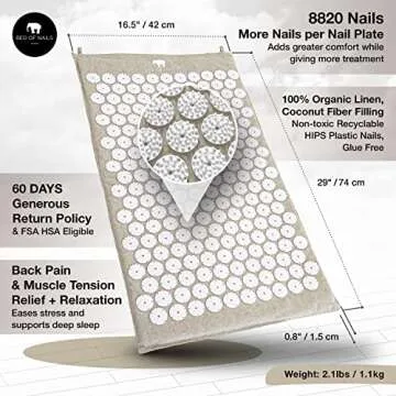 BED OF NAILS Eco-Friendly Acupressure Mat for Relaxation