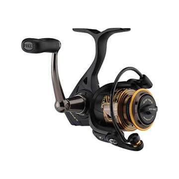 PENN Battle III Spinning Inshore Fishing Reel, HT-100 Front Drag, max of 10lb | 4.5kg, Made with Sturdy All-Aluminum Composition for Durability