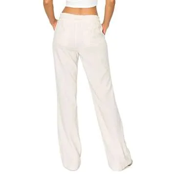 Cali1850 Women's Casual Linen Pants for Chic Summer Wear