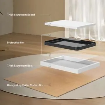 Sweetcrispy Large Rounded Rectangle Bathroom Mirror