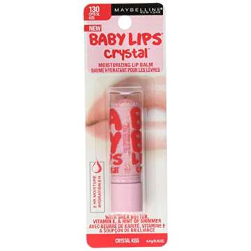 Maybelline New York Baby Lips Crystal Lip Balm, Crystal Kiss, 0.15 Ounce