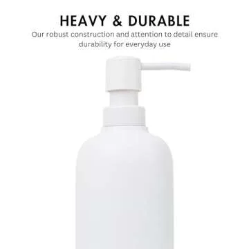 Stylish Yew Design Matte White Soap Dispenser for Home