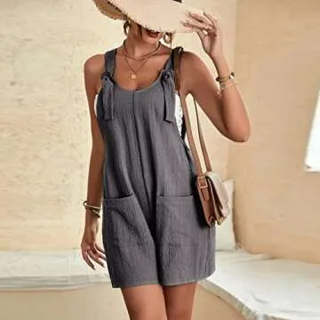 Cotton Overalls for Women - Trendy Loose Fit Summer Jumpsuits