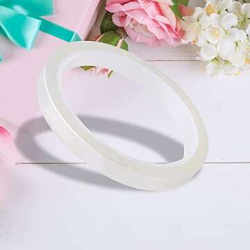 Pengxiaomei Clear Floral Tape,1/4" Florist Tape,Clear Waterproof Florist Tape,Waterproof Floral Tape...