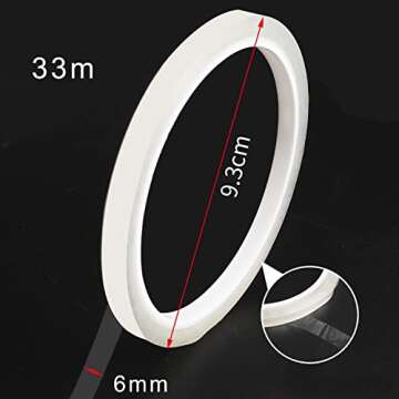 Pengxiaomei Clear Floral Tape,1/4" Florist Tape,Clear Waterproof Florist Tape,Waterproof Floral Tape for Fresh Flowers Crafts