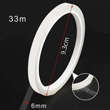 Pengxiaomei Clear Floral Tape,1/4" Florist Tape,Clear Waterproof Florist Tape,Waterproof Floral Tape for Fresh Flowers Crafts