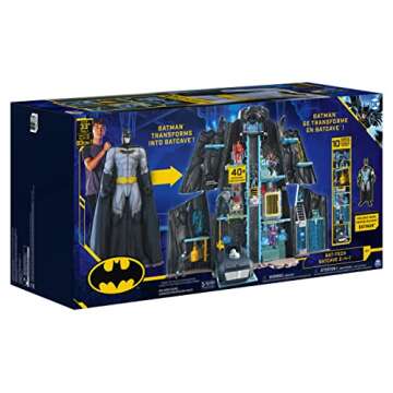 Batman, Bat-Tech Batcave, Giant Transforming Playset with Exclusive 4” Batman Figure and Accessories, Kids Toys for Boys Aged 4 and Up