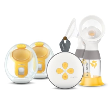 Medela Swing Maxi Pump Your Way Deluxe Bundle with Wearable in-Bra Collection Cups and PersonalFit F...