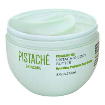 Pistaché Skincare Pistachio Oil Whipped Body Butter Cream Moisturizer (a.k.a The Boyfriend Body But...