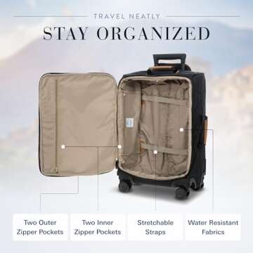 Bric's X Travel Carry-On Luggage with Spinner Wheels - Luxury