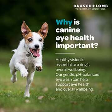 Project Watson Bausch + Lomb Eye Wash for Dogs, Help Remove Tear Stains & Support Eye Health, Gentle pH Balanced Formula to Help Reduce Risk of Infection, Fragrance Free, 4 Fl Oz