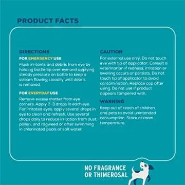 Project Watson Bausch + Lomb Eye Wash for Dogs, Help Remove Tear Stains & Support Eye Health, Gentle pH Balanced Formula to Help Reduce Risk of Infection, Fragrance Free, 4 Fl Oz