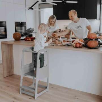 Kitchen tower, Kitchen observation tower, Safety stool, Toddler step stool, Kid Step Stool, Activity tower, Montessori tower, Stepping stool