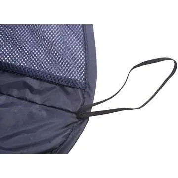 Amelitory Mesh Pop-up Laundry Hamper Easy Foldable Laundry Baskets With Two Durable Handles For Home,Dorm,Travelling Storage Dark Blue