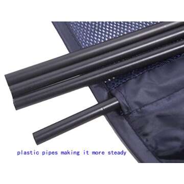 Amelitory Mesh Pop-up Laundry Hamper Easy Foldable Laundry Baskets With Two Durable Handles For Home,Dorm,Travelling Storage Dark Blue