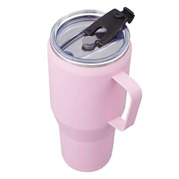 GOBATT 40oz Insulated Tumbler with Handle and Lid