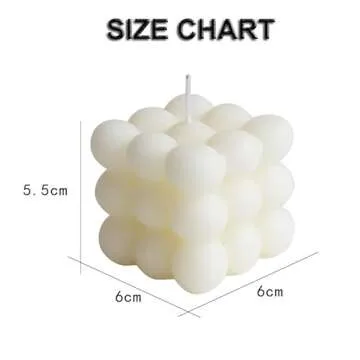 Stylish Bubble Candles Vanilla Scented Set for Home Decor