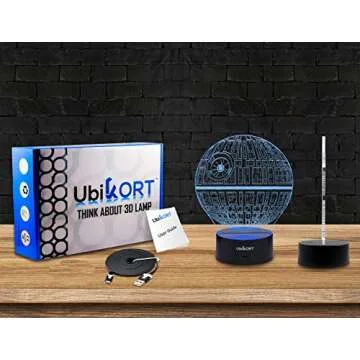 UbiKORT Death Star 3D Lamp - Perfect Star Wars Gift