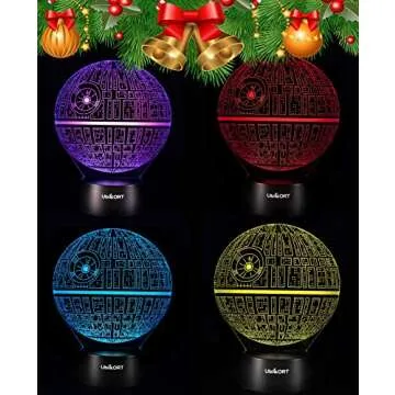 UbiKORT Death Star 3D Lamp - Perfect Star Wars Gift