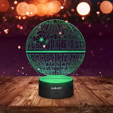 UbiKORT Death Star 3D Lamp - Perfect Star Wars Gift