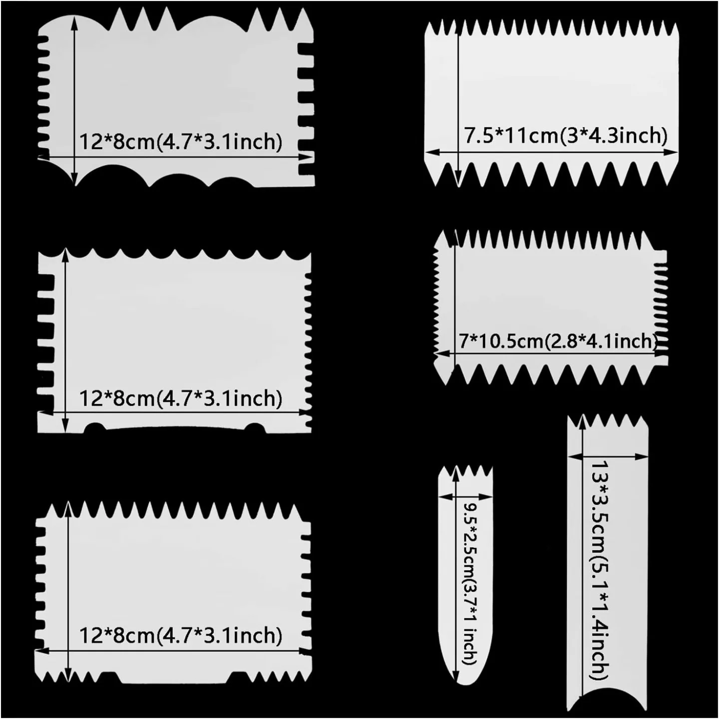 7-in-1 Paint Scraper Tools for Acrylic Painting