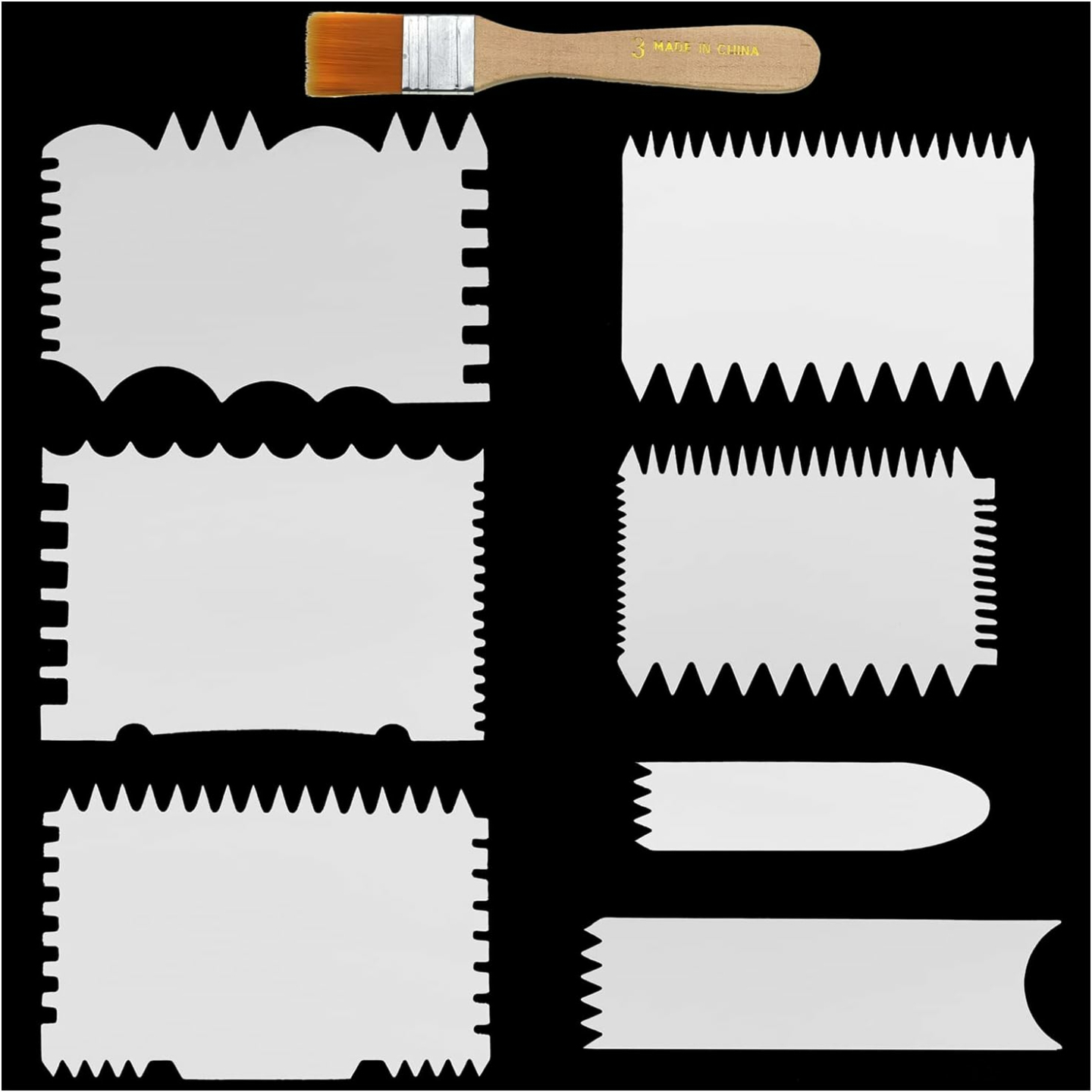 7-in-1 Paint Scraper Tools for Acrylic Painting