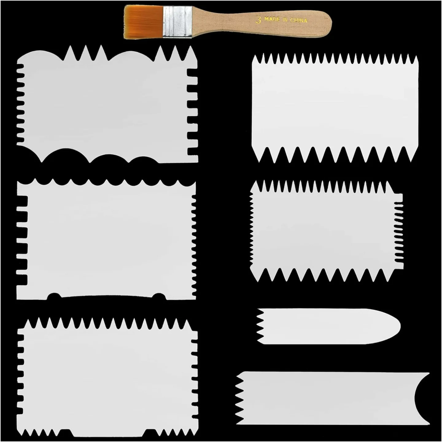 7-in-1 Paint Scraper Tools for Acrylic Painting