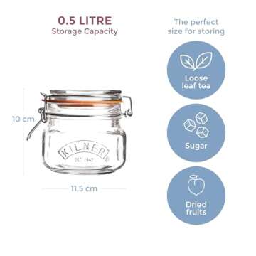 Kilner Square Swing Top Glass Jar for Stylish Storage