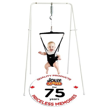 Jolly Jumper Classic Black Saddle Baby Exerciser 75 Years Trusted