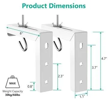 WALI Projector Screen Mount - Adjustable, Heavy-Duty Design
