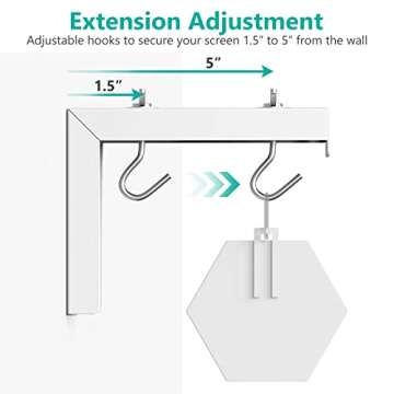 WALI Projector Screen Mount - Adjustable, Heavy-Duty Design