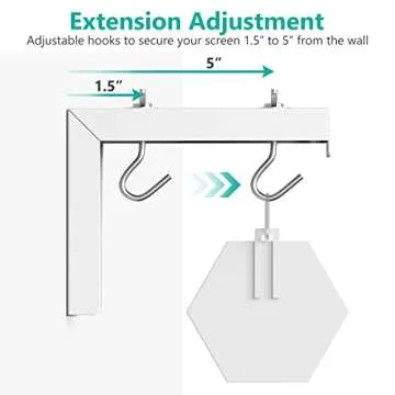 WALI Projector Screen Mount - Adjustable, Heavy-Duty Design
