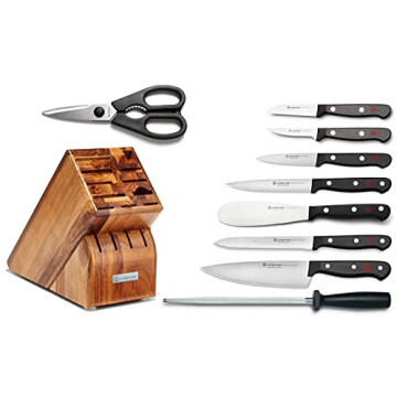 WÜSTHOF Gourmet 10-Piece Knife Block Set - Chef Quality