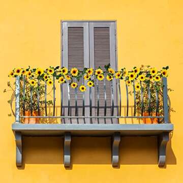 Uieke 10 Pack Artificial Sunflower Garland, 7ft/Pcs Silk Sunflowers with Green Leaves, Flowers Vines...