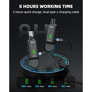 LEKATO Wireless Mic System with 48V Phantom Power