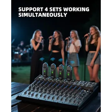 LEKATO Wireless Mic System with 48V Phantom Power