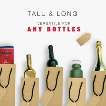 TOHOKU PRIME Eco-Friendly Single Bottle Wine Bags 24 Pcs