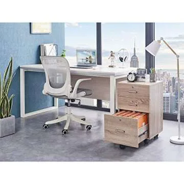 Bonnlo 3 Drawer File Cabinet with Lock – Mobile & Durable