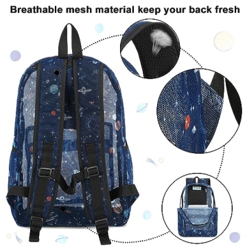 Durable CAMTOP Mesh Backpack for Kids School Beach Travel