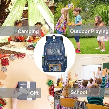 Durable CAMTOP Mesh Backpack for Kids School Beach Travel