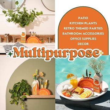 Colorful Orange Juice Vase Set for Stylish Decor