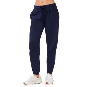 KUT & SO Sweatsuits for Women – Essential 2-Piece Tracksuit Set Includes Fleece Jogger and Matching Crewneck Sweater Navy X-Small
