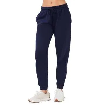 KUT & SO Sweatsuits for Women – Essential 2-Piece Tracksuit Set Includes Fleece Jogger and Matching Crewneck Sweater Navy X-Small