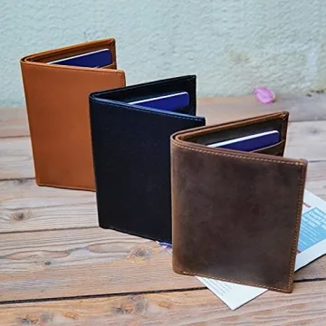 Luxury RFID Blocking Leather Passport Holder for Travelers