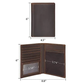 Luxury RFID Blocking Leather Passport Holder for Travelers