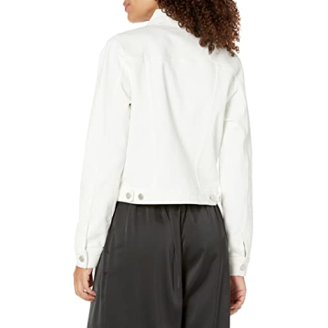 Women's Jai Cropped Denim Jacket by The Drop - Natural XS