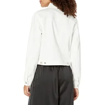 Women's Jai Cropped Denim Jacket by The Drop - Natural XS